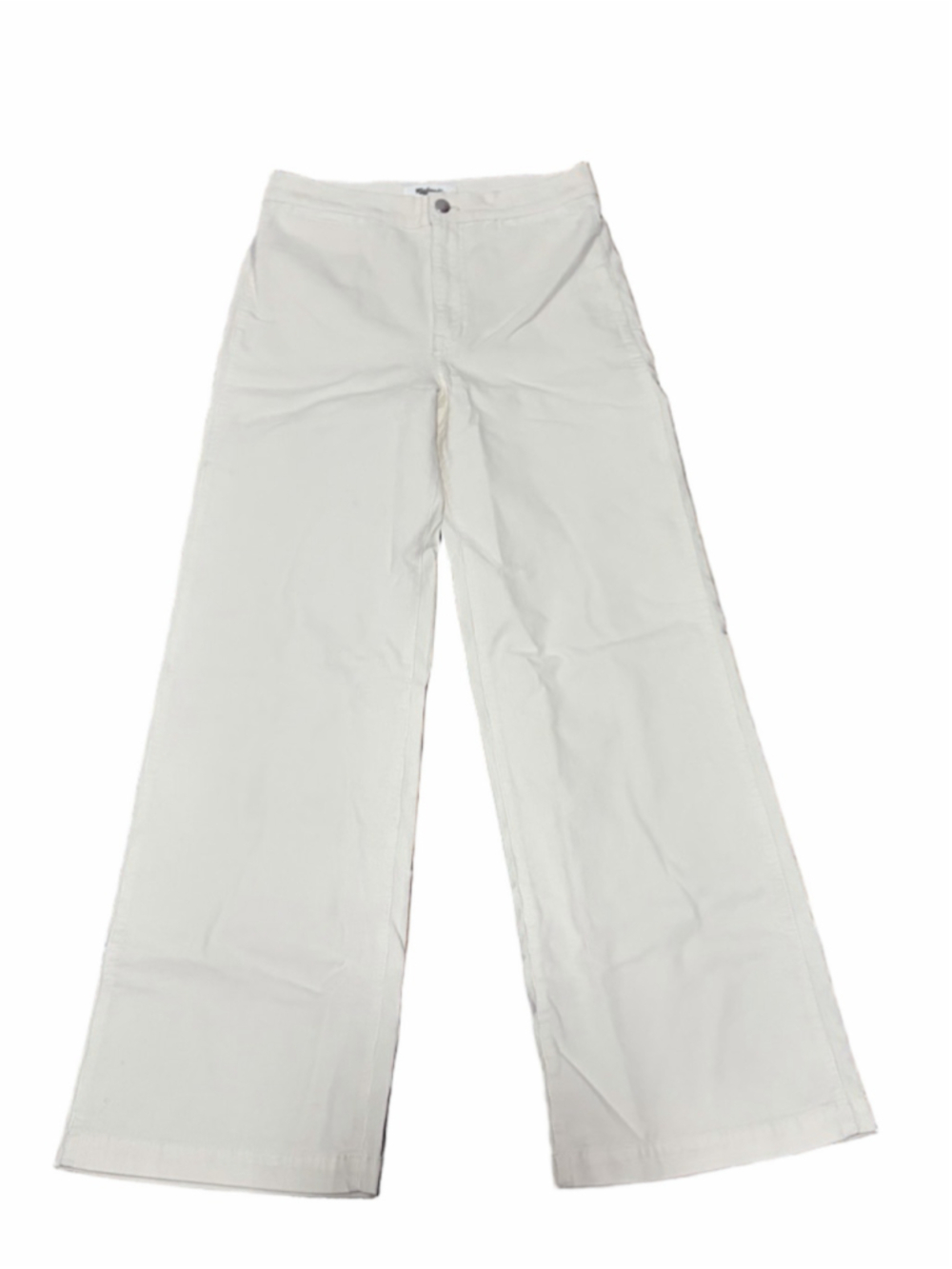 NWT Madewell The Wide-Leg Pant in Corduroy in white size 27 - Picture 2 of 10